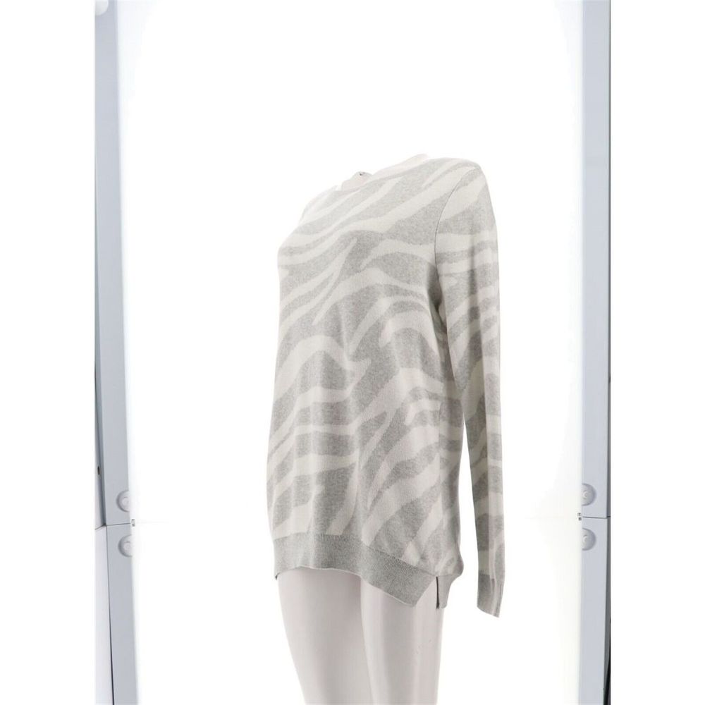 Belle Kim Gravel Solid Jacquard Sweater Tiger A549501M